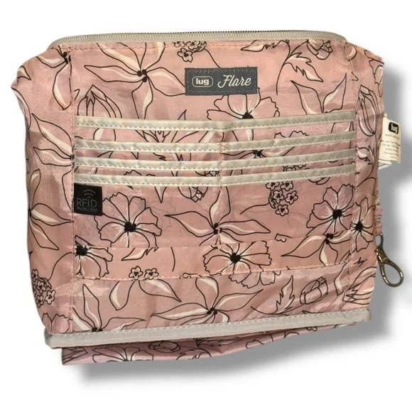 🤍Lug Flare 2 Crossbody bag with 2 straps Silver Quilted RFID - Picture 15 of 15